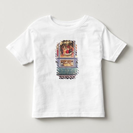 Altar met een triptych die kinder shirts (Voorkant)