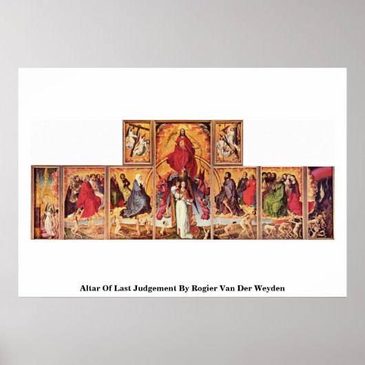 Altar of last Arrest van Rogier van Der Weyden Poster (Voorkant)