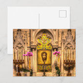 Altar of the Heilige Face St Patrick's Cathedral N Briefkaart (Voorkant / Achterkant)