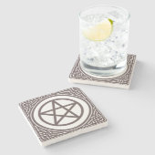 Altar Pentacle - Stenen Onderzetter (Zijkant)