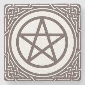 Altar Pentacle - Stenen Onderzetter (Voorkant)