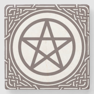 Altar Pentacle - Stenen Onderzetter