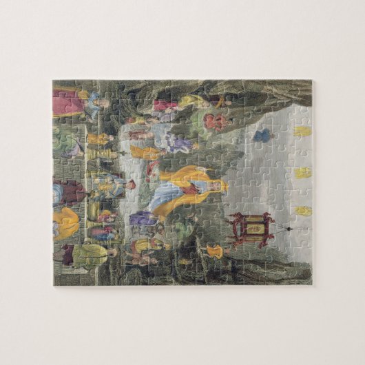 Altar Piece in the Yun Stzoo Stzee Temple, Ting- Legpuzzel (Horizontaal)