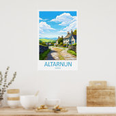 Altarnun Vintage Reisposter Ski Nationaal Park Poster (Keuken)