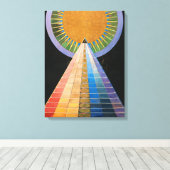 Altarpart, Group X, No.1 van Hilma af Klint Canvas Afdruk (Insitu (Houten vloer))