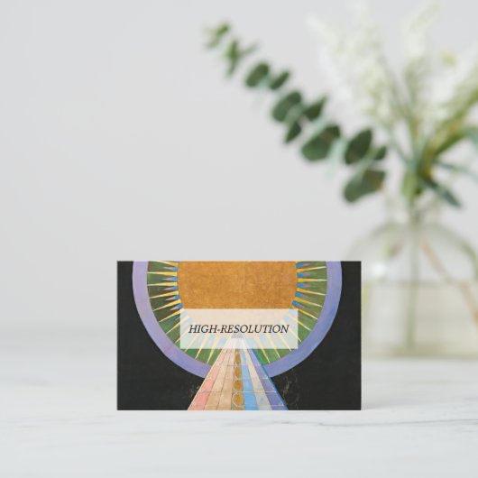 Altarpart, Group X, No.1 van Hilma af Klint Visitekaartje (Staand voorkant)