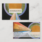 Altarpart, Group X, No.1 van Hilma af Klint Visitekaartje (Voorkant / Achterkant)