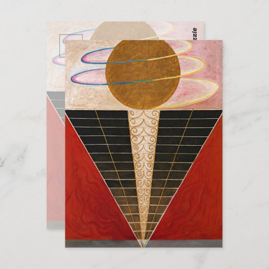 Altarpart, Group X, No.2 van Hilma af Klint Briefkaart (Voorkant / Achterkant)