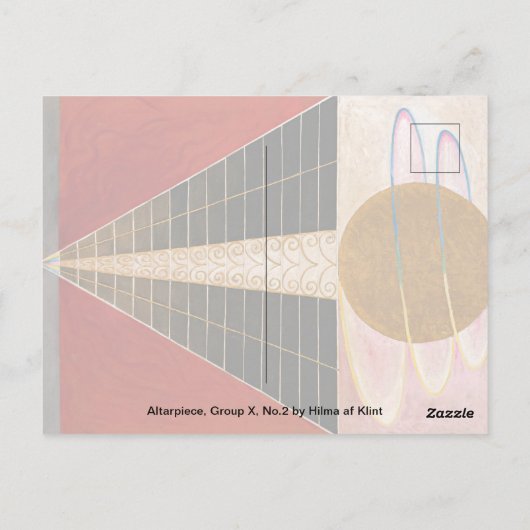 Altarpart, Group X, No.2 van Hilma af Klint Briefkaart (Achterkant)
