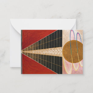 Altarpart, Group X, No.2 van Hilma af Klint Notitiekaartje