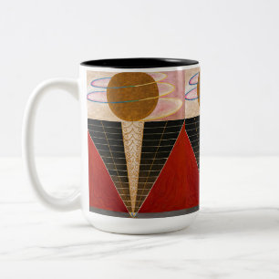 Altarpart, Group X, No.2 van Hilma af Klint Tweekleurige Koffiemok