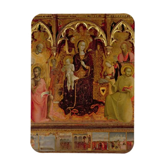 Altarpart van de Madonna van de sneeuw, c.1430-32  Magneet (Verticaal)