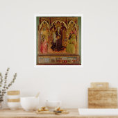 Altarpart van de Madonna van de sneeuw, c.1430-32 Poster (Keuken)