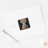 Altarpart van Hilma af Klint, Fine Art Vierkante Sticker (Envelop)