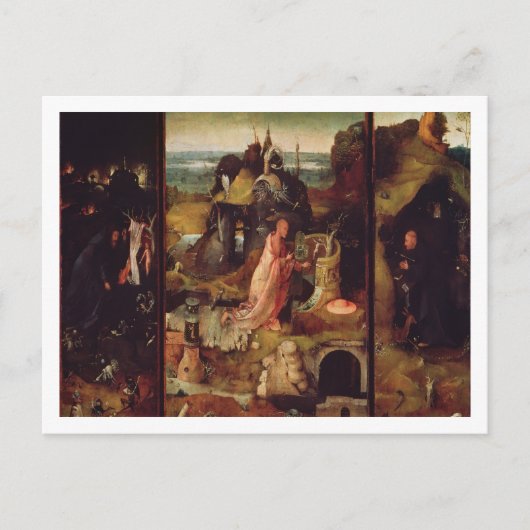 Altarstuk van de Hermits (olie op het paneel) Briefkaart (Voorkant)