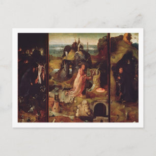 Altarstuk van de Hermits (olie op het paneel) Briefkaart