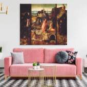 Altarstuk van de Hermits (olie op het paneel) Canvas Afdruk (Insitu (Woonkamer))