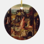 Altarstuk van de Hermits (olie op het paneel) Keramisch Ornament (Achterkant)