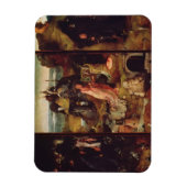 Altarstuk van de Hermits (olie op het paneel) Magneet (Verticaal)