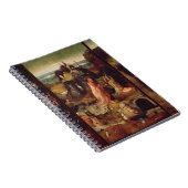 Altarstuk van de Hermits (olie op het paneel) Notitieboek (Rechterzijde)