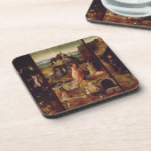 Altarstuk van de Hermits (olie op het paneel) Onderzetter (Linkerzijde)