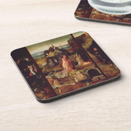 Altarstuk van de Hermits (olie op het paneel) Onderzetter (Linkerzijde)