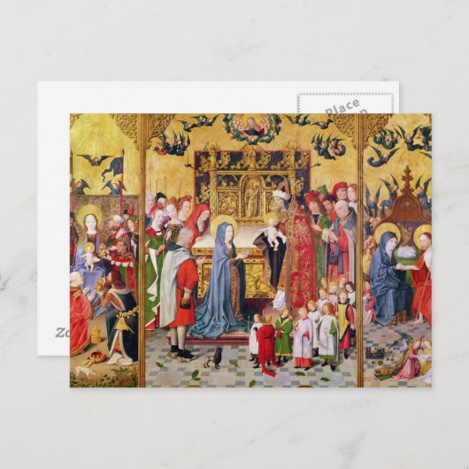 Altarstuk van de zeven vreugde van de Maagd Briefkaart (Voorkant / Achterkant)