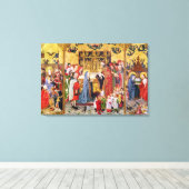 Altarstuk van de zeven vreugde van de Maagd Canvas Afdruk (Insitu (Houten vloer))