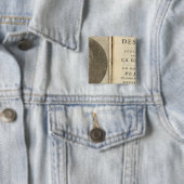 Altas Vierkante Button 5,1 Cm (In situ)
