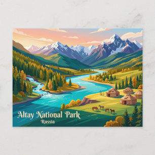 Altay Nationaal Park Rusland Briefkaart