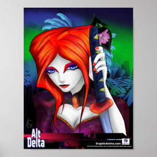 AltDelta Art Series: Shiki met zwaard Poster