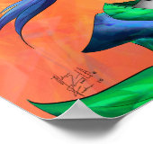 AltDelta: Blauw Geisha Poster (Hoek)