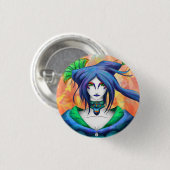 AltDelta: Blue Geisha Button (Voorkant /achterkant)