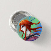 AltDelta: Rode Geisha-Button Ronde Button 3,2 Cm (Voorkant /achterkant)