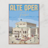 Alte Oper Frankfurt Oude Opera House Duitsland Briefkaart (Voorkant)