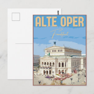 Alte Oper Frankfurt Oude Operagebouw Duitsland Briefkaart