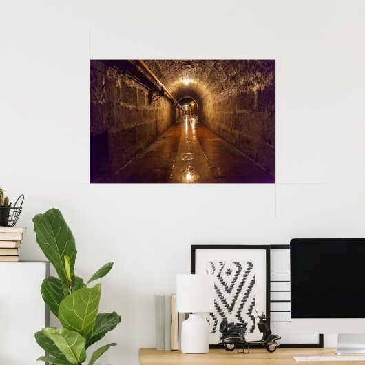 Alte Saline Salt Mine Tunnel Poster (Thuiskantoor)
