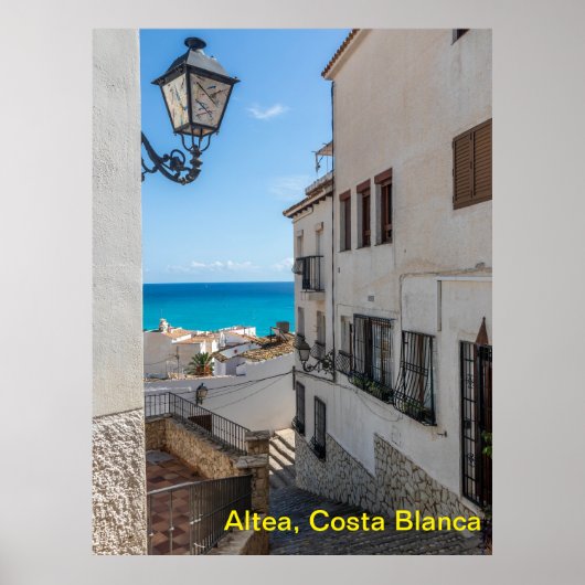 Altea, Costa Blanca, Spanje Poster (Voorkant)