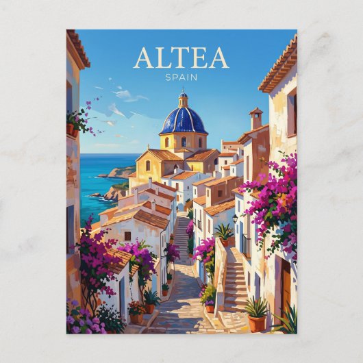 Altea Spanje Briefkaart (Voorkant)