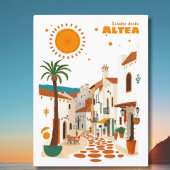 Altea Spanje vakantie Costa Blanca Postcar Briefkaart