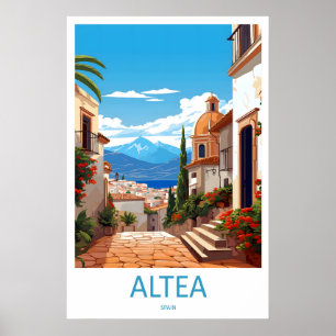 Altea Vintage Reisposter Ski Nationaal Park Poster