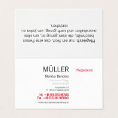 Altenpflege Ambulante Pflege Visitenkarten Visitekaartje (Buitenkant ongevouwen)