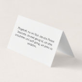 Altenpflege Ambulante Pflege Visitenkarten Visitekaartje (Achterkant)