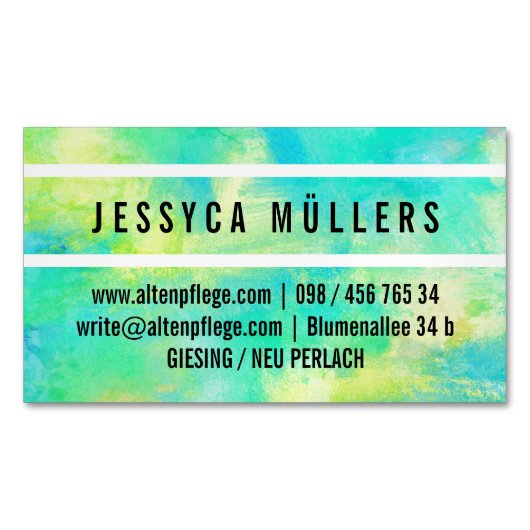 Altenpflege Magnetische Visitenkarte Magnetisch Visitekaartje (Voorkant)