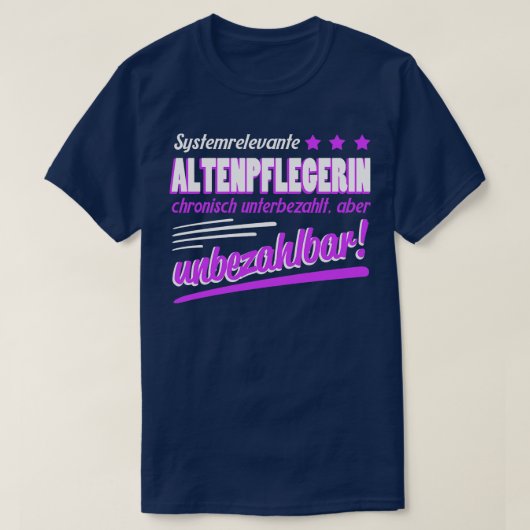 Altenpflegerin Geschenk T-shirt (Design voorkant)