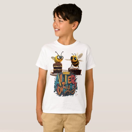 Alter Adventures 3D Pixar Bee Flying Up T-shirt (Voorkant volledig)