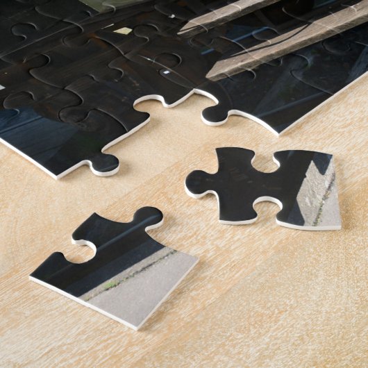 Alter Eisenbahnwagen Legpuzzel (Zijkant)