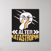 Alter Katastrophe Flamingo | Cadeaueigenaar Flamin Canvas Afdruk (Voorkant)