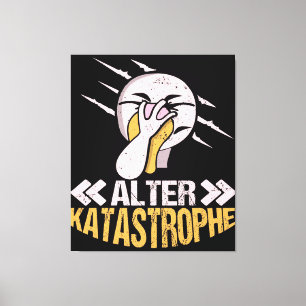 Alter Katastrophe Flamingo   Cadeaueigenaar Flamin Canvas Afdruk