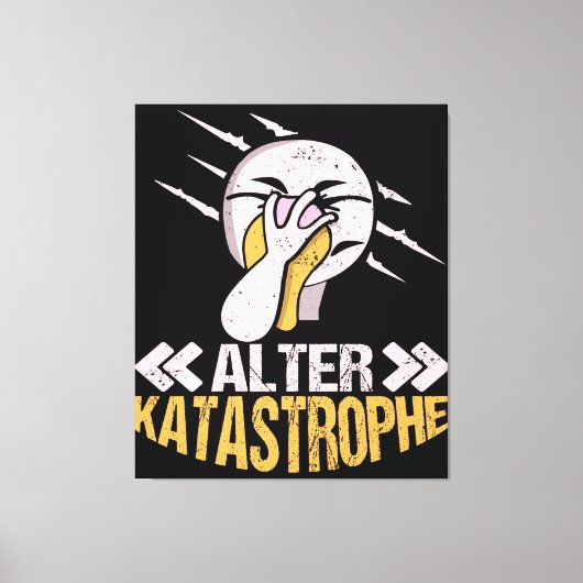 Alter Katastrophe Flamingo | Cadeaueigenaar Flamin Canvas Afdruk (Voorkant)